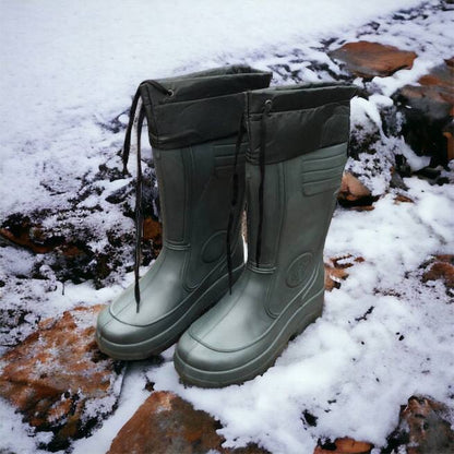 Сапоги мужские резиновые высокие утепленные с подвязкой 44 размер (29 см), сапоги резиновые для рыбалки