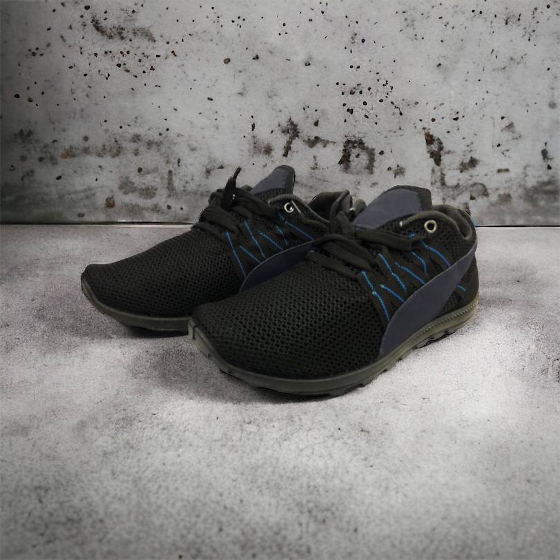 Спортивные кроссовки мужские летние из сетки 40 размер. Летние кроссовки сетка. Модель 24112. Цвет: черный