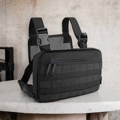 Тактична сумка нагрудна з Cordura 1000D, чоловіче розвантаження чорна
