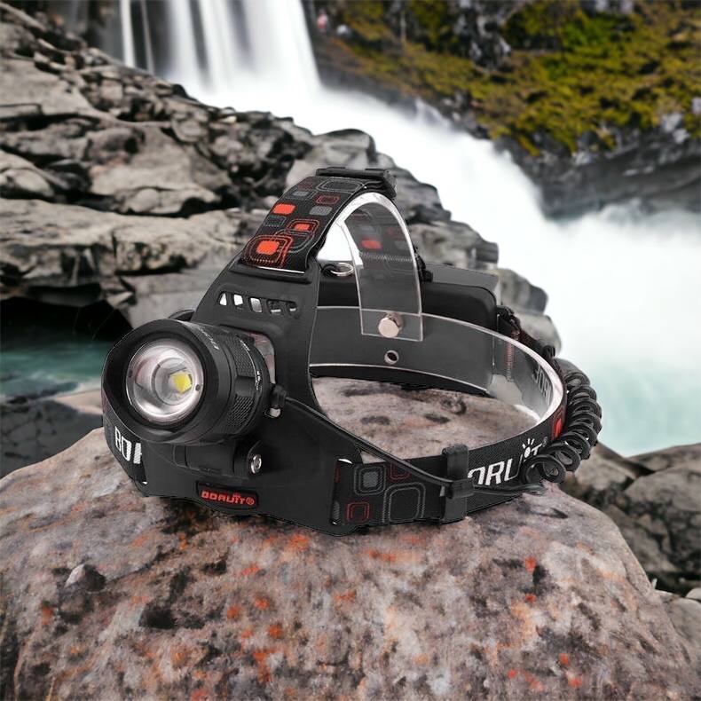 Налобный фонарь Bailong BL-T32-P50, мощный налобный светодиодный фонарик на голову, три режима