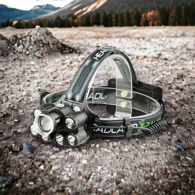 Яркий светодиодный налобный фонарь Bailong Police BL-T78 5 led белый, налобный фонарик с usb зарядкой