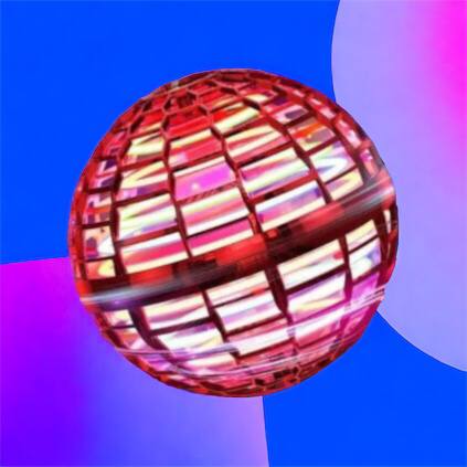 Летающий шар спиннер светящийся FlyNova Pro Gyrosphere игрушка мяч бумеранг, игрушка летающий шар