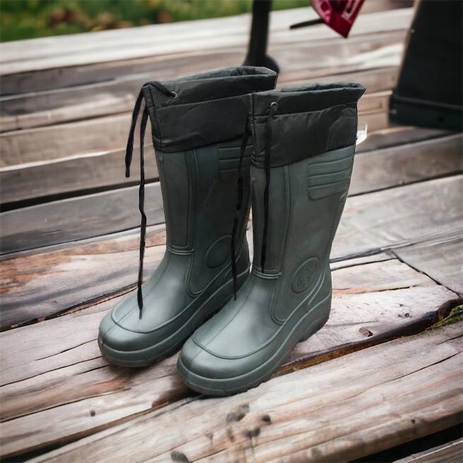 Сапоги мужские резиновые высокие утепленные с подвязкой 44 размер (29 см), сапоги резиновые для рыбалки