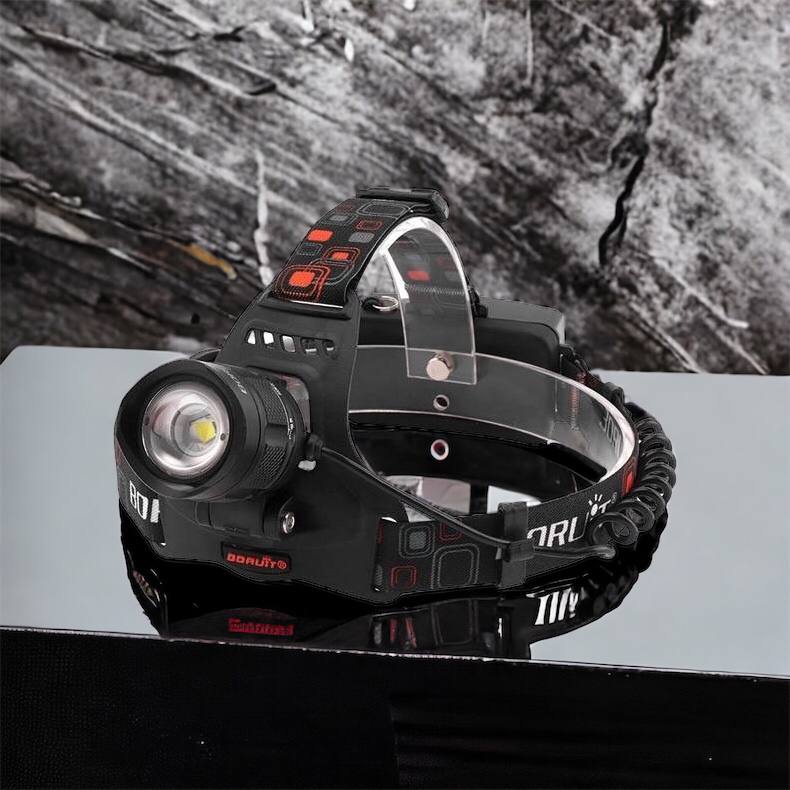 Налобный фонарь Bailong BL-T32-P50, мощный налобный светодиодный фонарик на голову, три режима