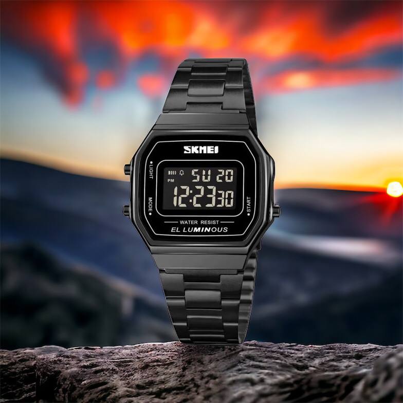 Часы наручные мужские SKMEI 1647BK, оригинальные мужские часы, противоударные часы для военнослужащих