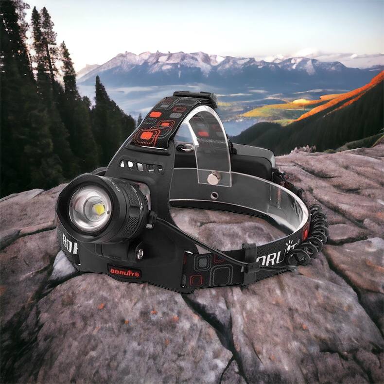 Налобный фонарь Bailong BL-T32-P50, мощный налобный светодиодный фонарик на голову, три режима