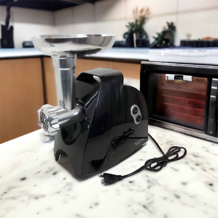 Мясорубка Suntera SMG-5425B, электрическая мясорубка с насадками, электромясорубка для шинковки