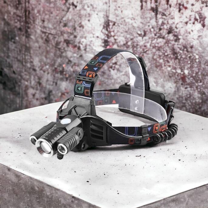 Фонарь налобный W602-T6-2XPE Bike с велокреплением 2x18650, светодиодный фонарь на лоб, сверхмощный