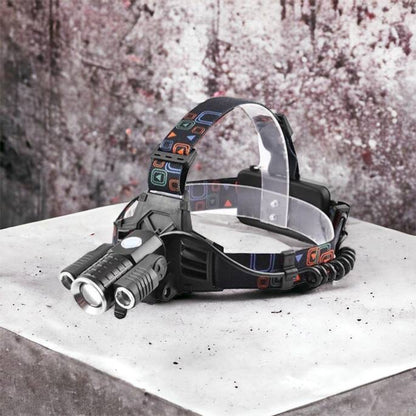 Фонарь налобный W602-T6-2XPE Bike с велокреплением 2x18650, светодиодный фонарь на лоб, сверхмощный