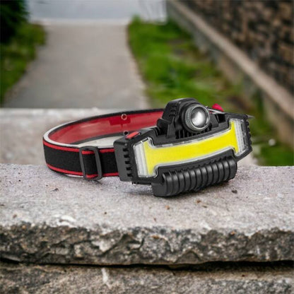 Налобный фонарик Bailong BL-W685-LTS+COB+RGB, 5 режимов, водостойкий, ударостойкий, USB кабель Type-c