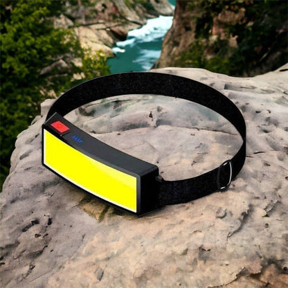 Налобный фонарик яркий рассеивающий для СТО Bailong BL-F007-COB, 3 режима, водостойкий, зарядка от USB