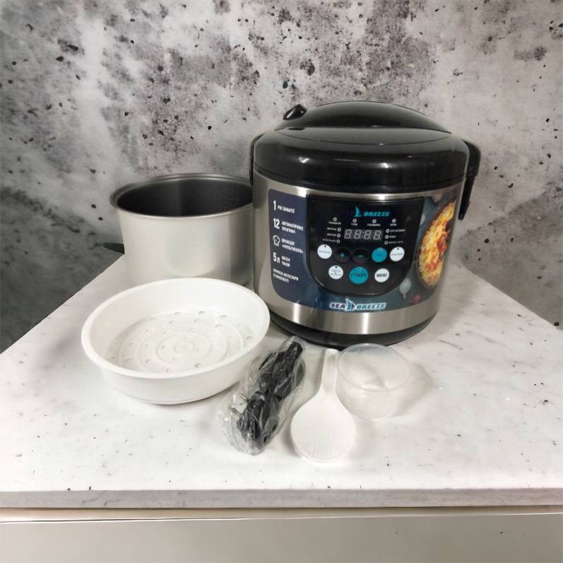 Мультиварка SeaBreeze SB-044 900 Вт, бытовые мультиварки рисоварки, электро скороварка, кашеваркы