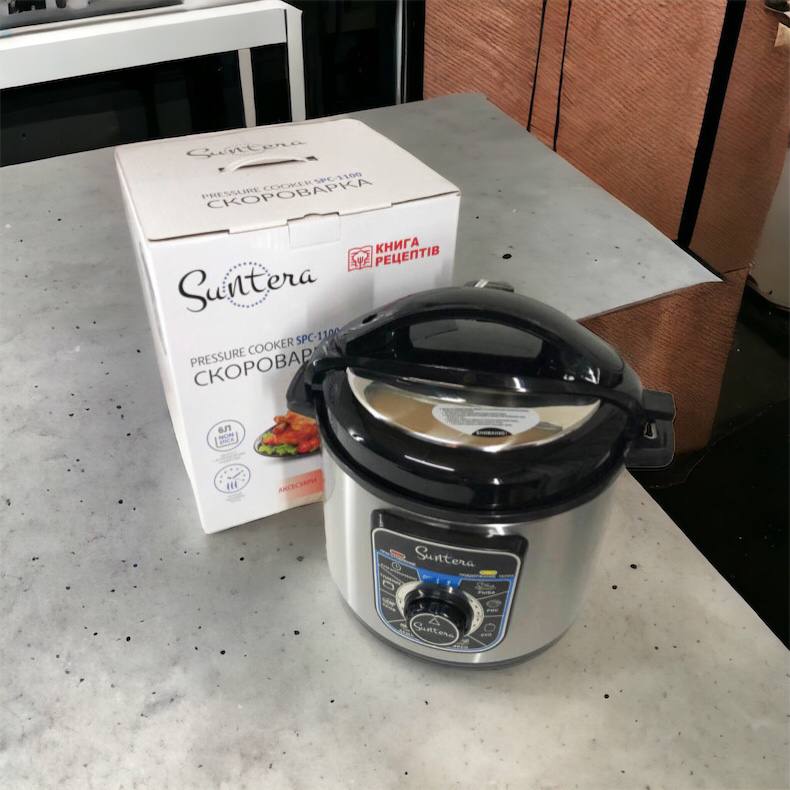 Мультиварка-скороварка SUNTERA SPC-1100 1000 Вт, пароварка для кухни бытовая, антипригарные рисоварки