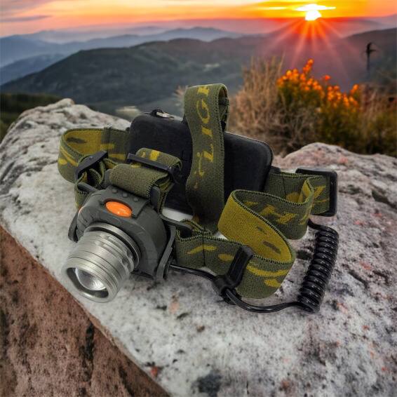 Налобный фонарь тактический Bailong BL-1505 \ 602B SENSOR с датчиком движения, Фонарик налобный led