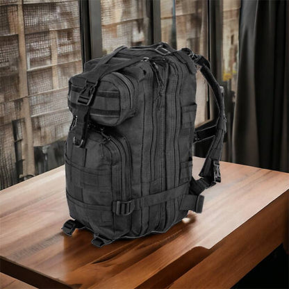 Тактический рюкзак Tactic 1000D для военных, охоты, рыбалки,  походов, путешествий и спорта. Цвет: черный