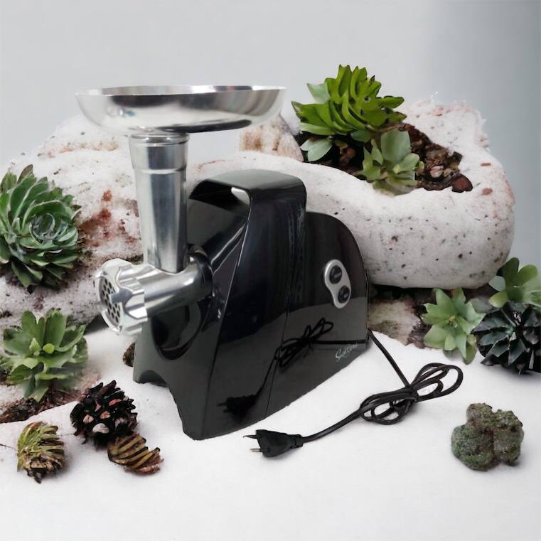 Мясорубка Suntera SMG-5425B, электрическая мясорубка с насадками, электромясорубка для шинковки