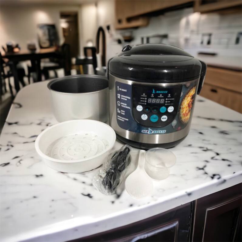 Мультиварка SeaBreeze SB-044 900 Вт, бытовые мультиварки рисоварки, электро скороварка, кашеваркы