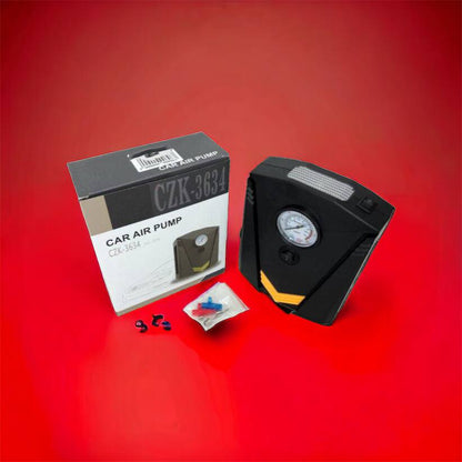 Автомобильный компрессор 12V насос с фонариком, мощный насос для колес автомобиля от прикуривателя