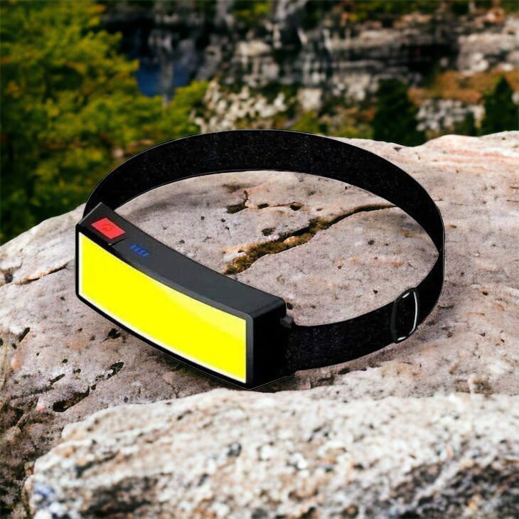 Налобный фонарик яркий рассеивающий для СТО Bailong BL-F007-COB, 3 режима, водостойкий, зарядка от USB