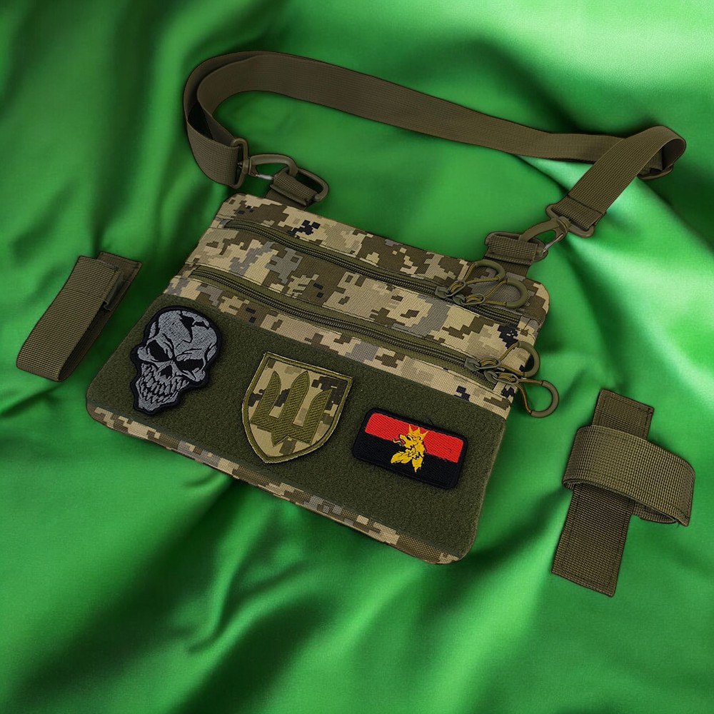 Сумка-кобура піксель камуфляж, тактична чоловіча сумка з тканини кордури AOR-1