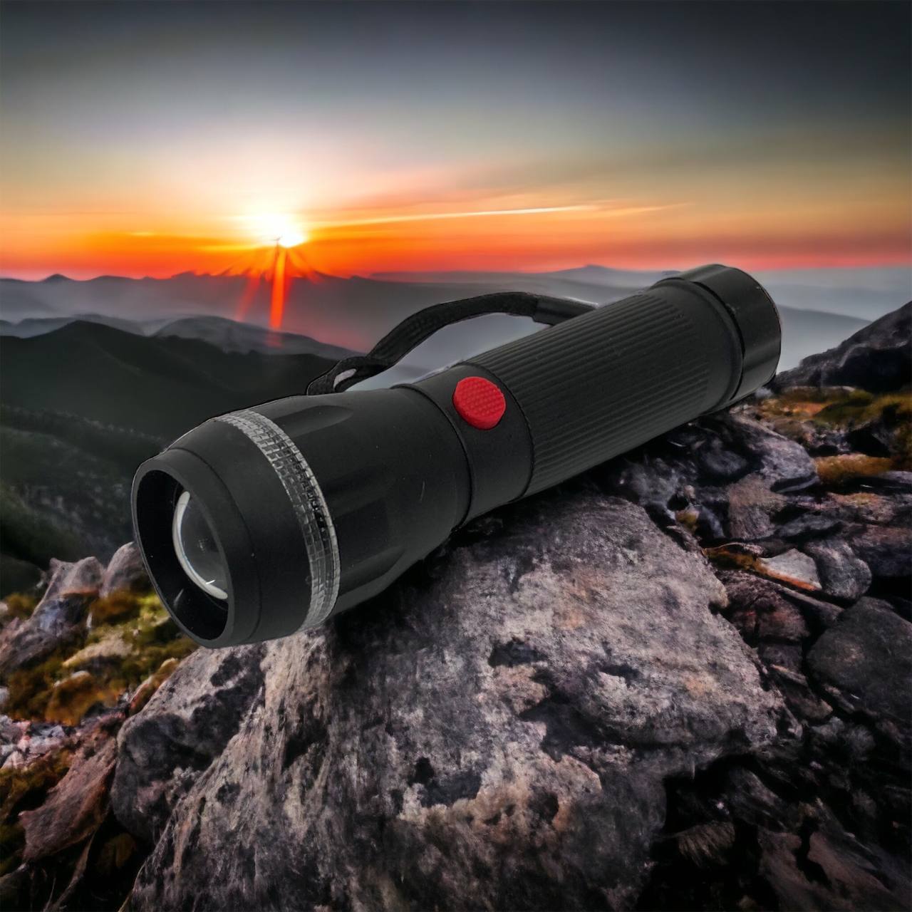 Ручний ліхтарик на батарейках (3хААА) з функцією зуму, кишеньковий міні ліхтар лід ліхтар переносний гарний