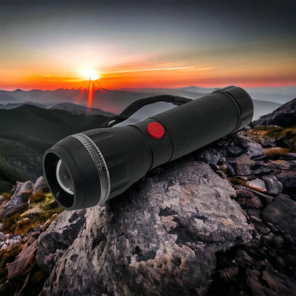 Ручний ліхтарик на батарейках (3хААА) з функцією зуму, кишеньковий міні ліхтар лід ліхтар переносний гарний