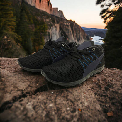 Спортивные кроссовки мужские летние из сетки 40 размер. Летние кроссовки сетка. Модель 24112. Цвет: черный