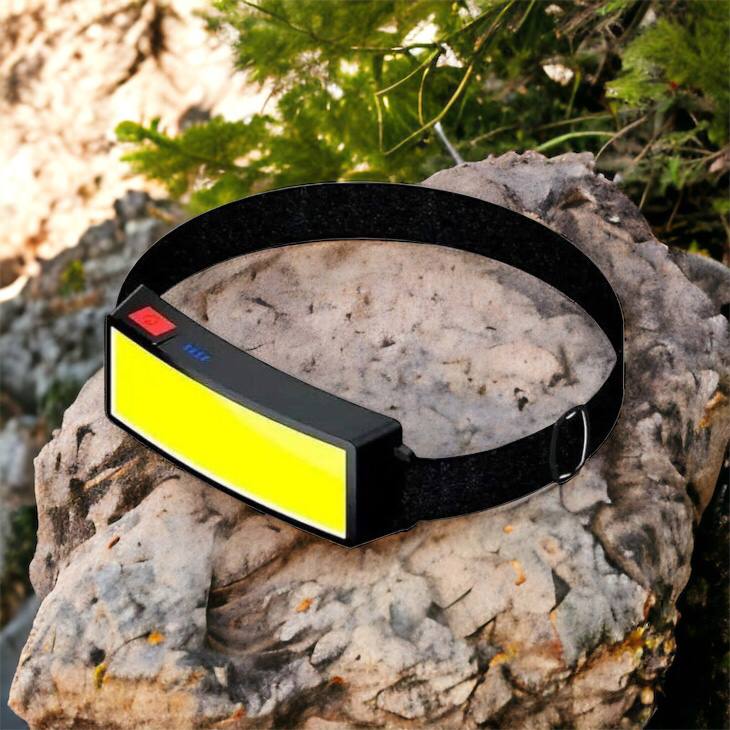 Налобный фонарик яркий рассеивающий для СТО Bailong BL-F007-COB, 3 режима, водостойкий, зарядка от USB