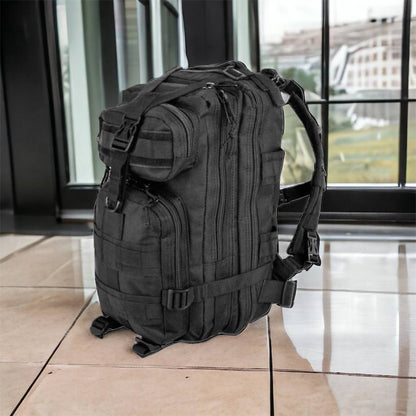 Тактический рюкзак Tactic 1000D для военных, охоты, рыбалки,  походов, путешествий и спорта. Цвет: черный