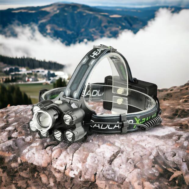 Яркий светодиодный налобный фонарь Bailong Police BL-T78 5 led белый, налобный фонарик с usb зарядкой