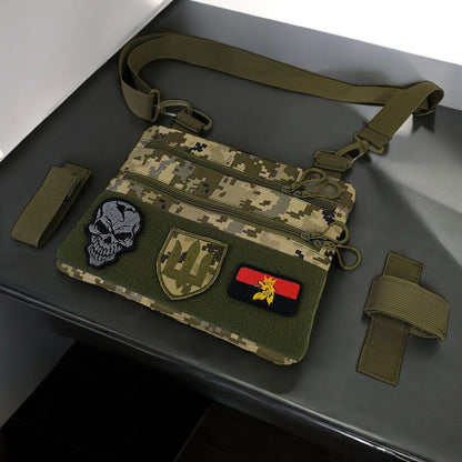 Сумка-кобура піксель камуфляж, тактична чоловіча сумка з тканини кордури AOR-1