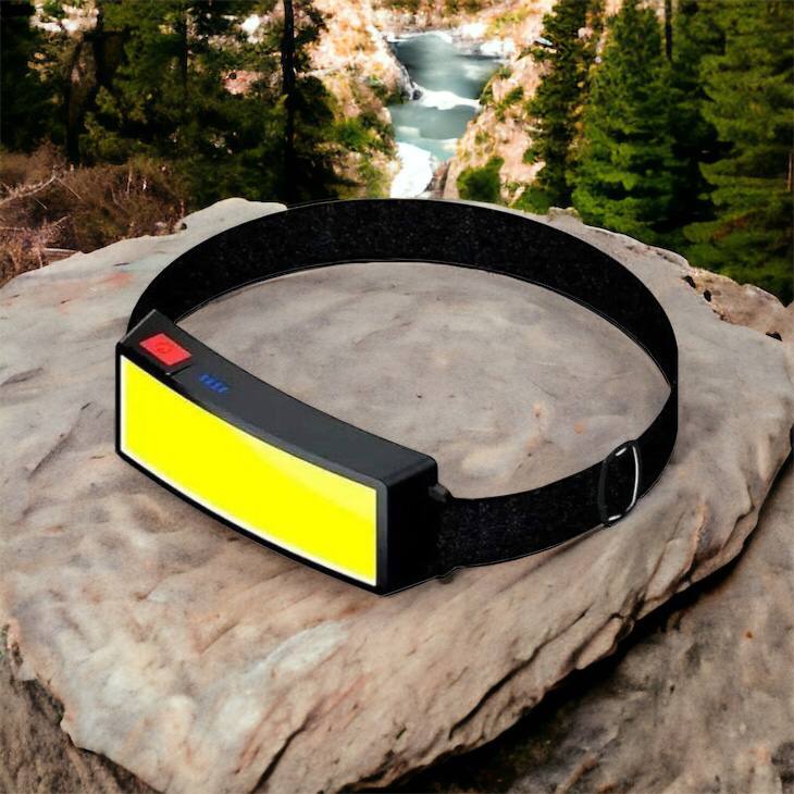 Налобный фонарик яркий рассеивающий для СТО Bailong BL-F007-COB, 3 режима, водостойкий, зарядка от USB