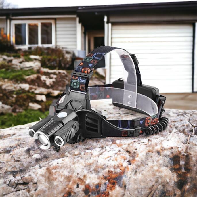 Фонарь налобный W602-T6-2XPE Bike с велокреплением 2x18650, светодиодный фонарь на лоб, сверхмощный