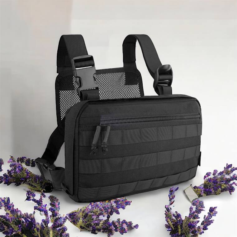 Тактична сумка нагрудна з Cordura 1000D, чоловіче розвантаження чорна