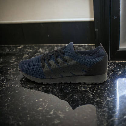 Кроссовки лето сетка мужские 40 размер | Текстильные кроссовки сеткой | Модель 41373. Цвет: синий