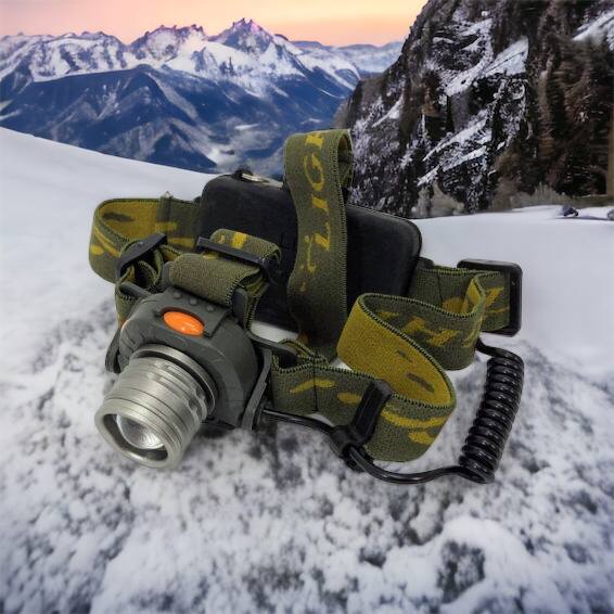 Налобный фонарь тактический Bailong BL-1505 \ 602B SENSOR с датчиком движения, Фонарик налобный led