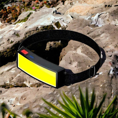 Налобный фонарик яркий рассеивающий для СТО Bailong BL-F007-COB, 3 режима, водостойкий, зарядка от USB