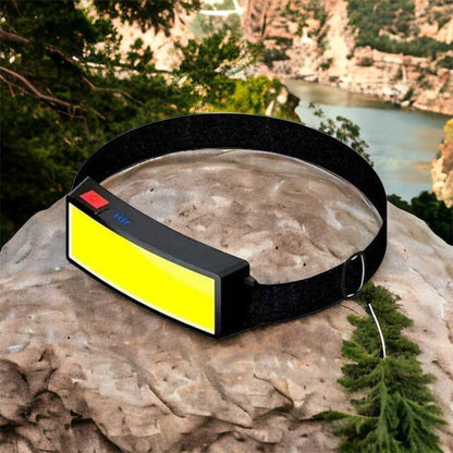 Налобный фонарик яркий рассеивающий для СТО Bailong BL-F007-COB, 3 режима, водостойкий, зарядка от USB