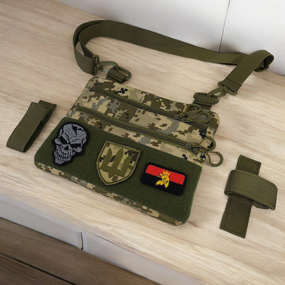 Сумка-кобура піксель камуфляж, тактична чоловіча сумка з тканини кордури AOR-1