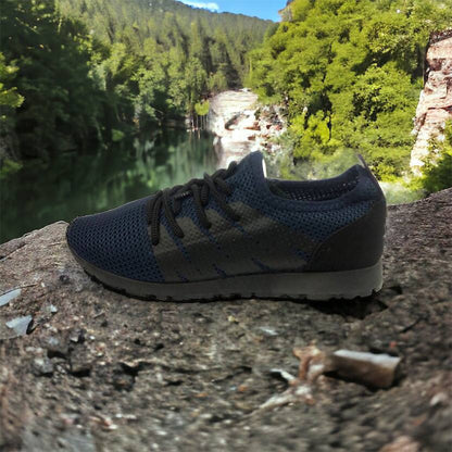 Кроссовки лето сетка мужские 40 размер | Текстильные кроссовки сеткой | Модель 41373. Цвет: синий