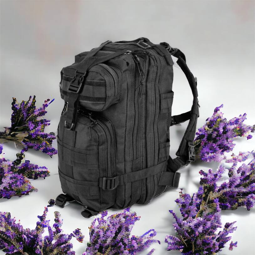 Тактический рюкзак Tactic 1000D для военных, охоты, рыбалки,  походов, путешествий и спорта. Цвет: черный