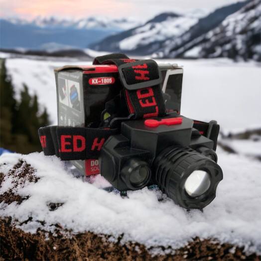 Фонарь налобный Bailong BL-1805 COB XPE аккумуляторный, фонарь на голову для рыбалки, надежный налобный