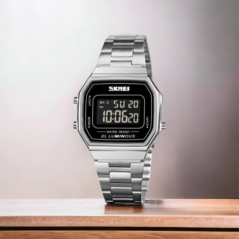 Часы наручные мужские SKMEI 1647SI, армейские часы противоударные, модные мужские часы