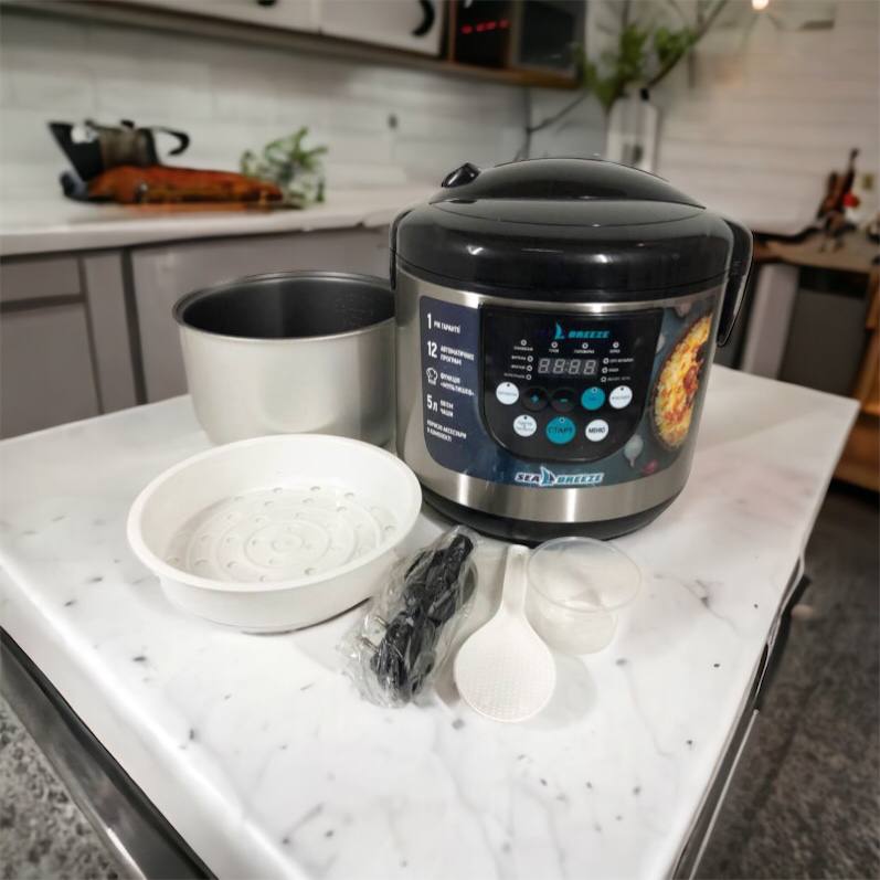 Мультиварка SeaBreeze SB-044 900 Вт, бытовые мультиварки рисоварки, электро скороварка, кашеваркы