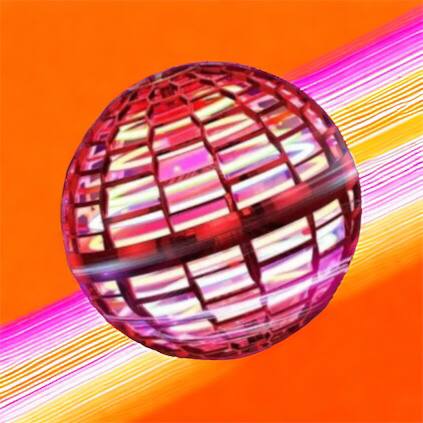 Летающий шар спиннер светящийся FlyNova Pro Gyrosphere игрушка мяч бумеранг, игрушка летающий шар
