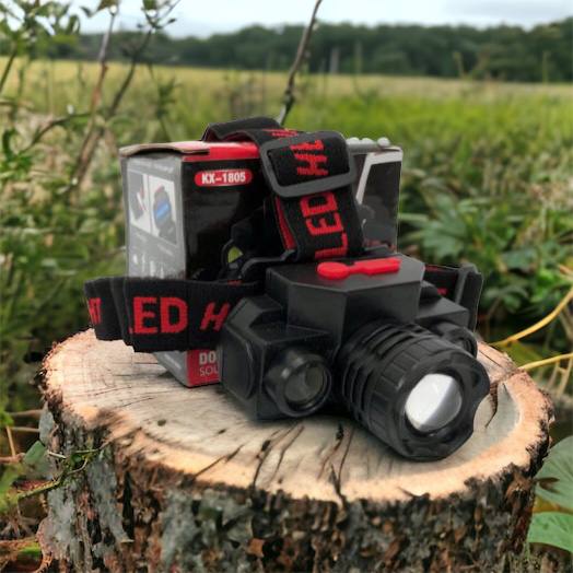 Фонарь налобный Bailong BL-1805 COB XPE аккумуляторный, фонарь на голову для рыбалки, надежный налобный