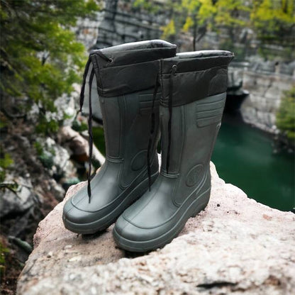 Сапоги мужские резиновые высокие утепленные с подвязкой 44 размер (29 см), сапоги резиновые для рыбалки