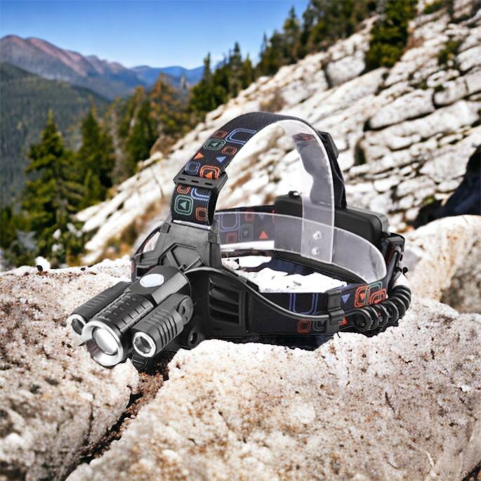 Фонарь налобный W602-T6-2XPE Bike с велокреплением 2x18650, светодиодный фонарь на лоб, сверхмощный