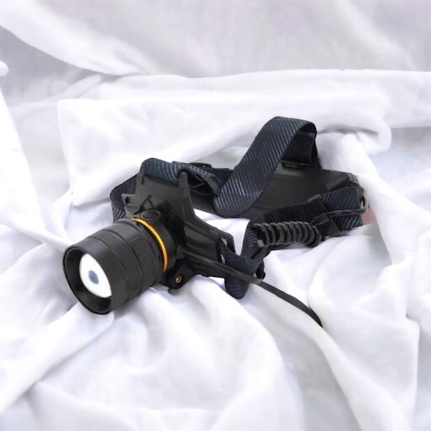 Яркий налобный фонарь Bailong BL-8076-2-GT100, Фонарь аккумуляторный для рыбалки, Фонарь на голову