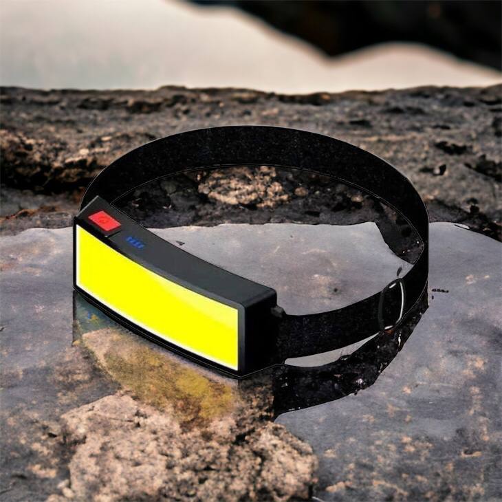 Налобный фонарик яркий рассеивающий для СТО Bailong BL-F007-COB, 3 режима, водостойкий, зарядка от USB